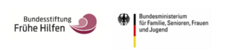 Logo Bundesstiftung Frühe Hilfen / Logo Bundesministerium für Familien, Frauen, Senioren und Jugend